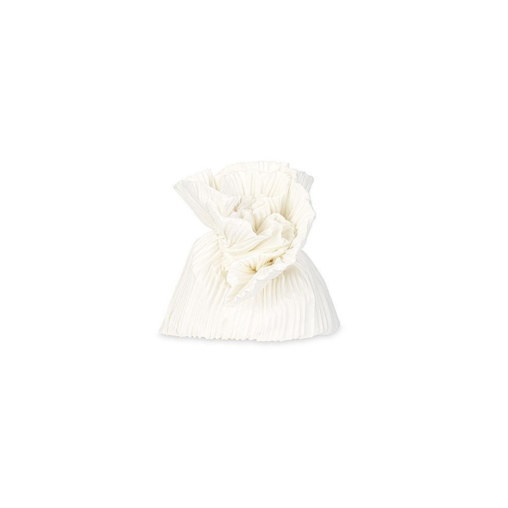SACCHETTO PLISSE 10X12.5CM BIANCO
